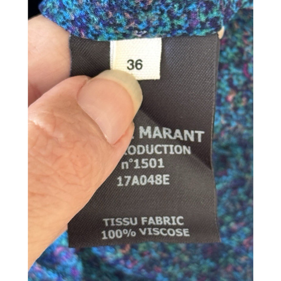 Isabel Marant Etoile Blouse Long Sleeve Top French Girl Romantic 36 EU, 6 US - Picture 7 of 8